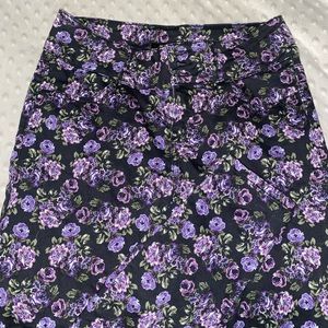 Hot topic purple flower pants